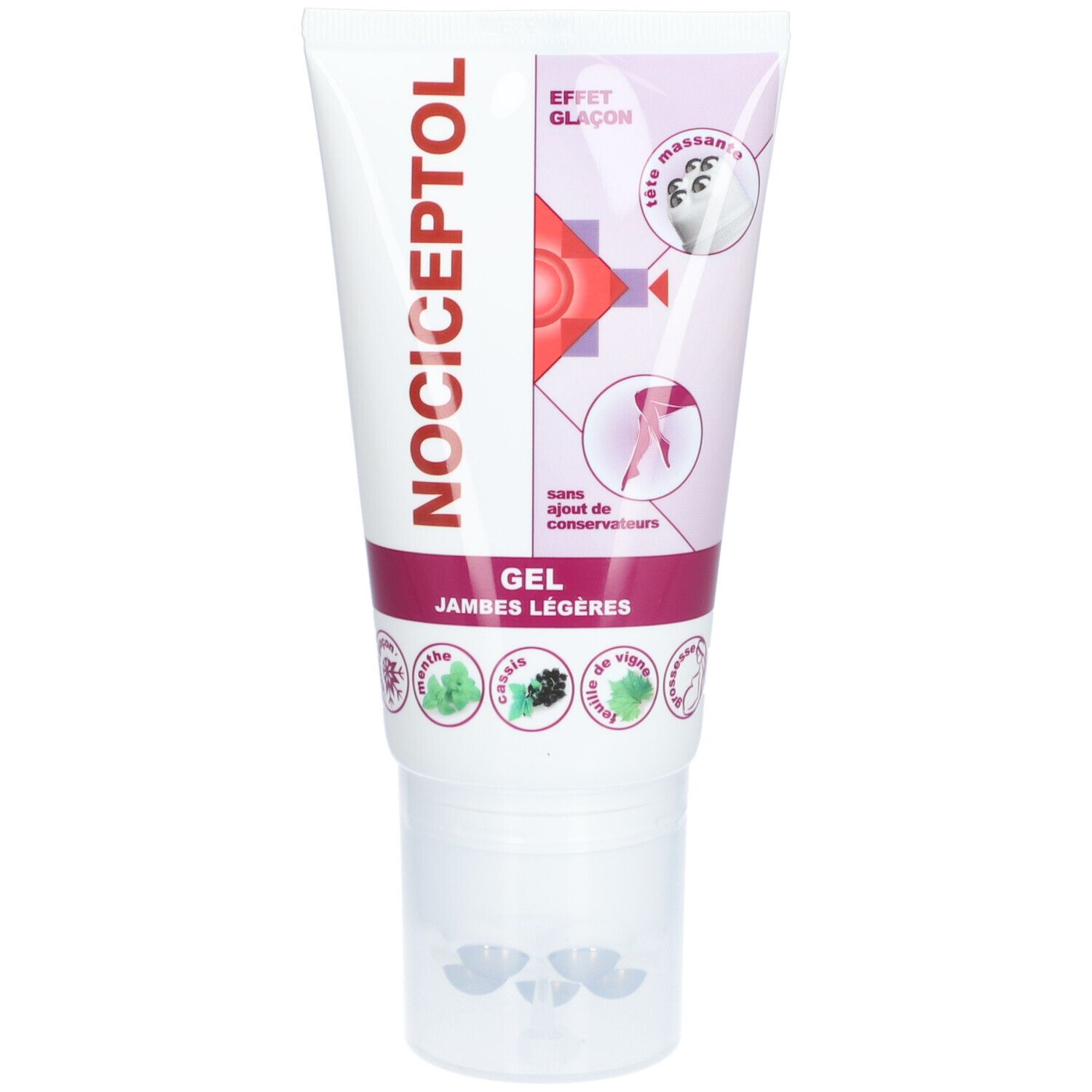 Nociceptol Gel Jambes Légères Effet Glacon Rouleau 150 Ml