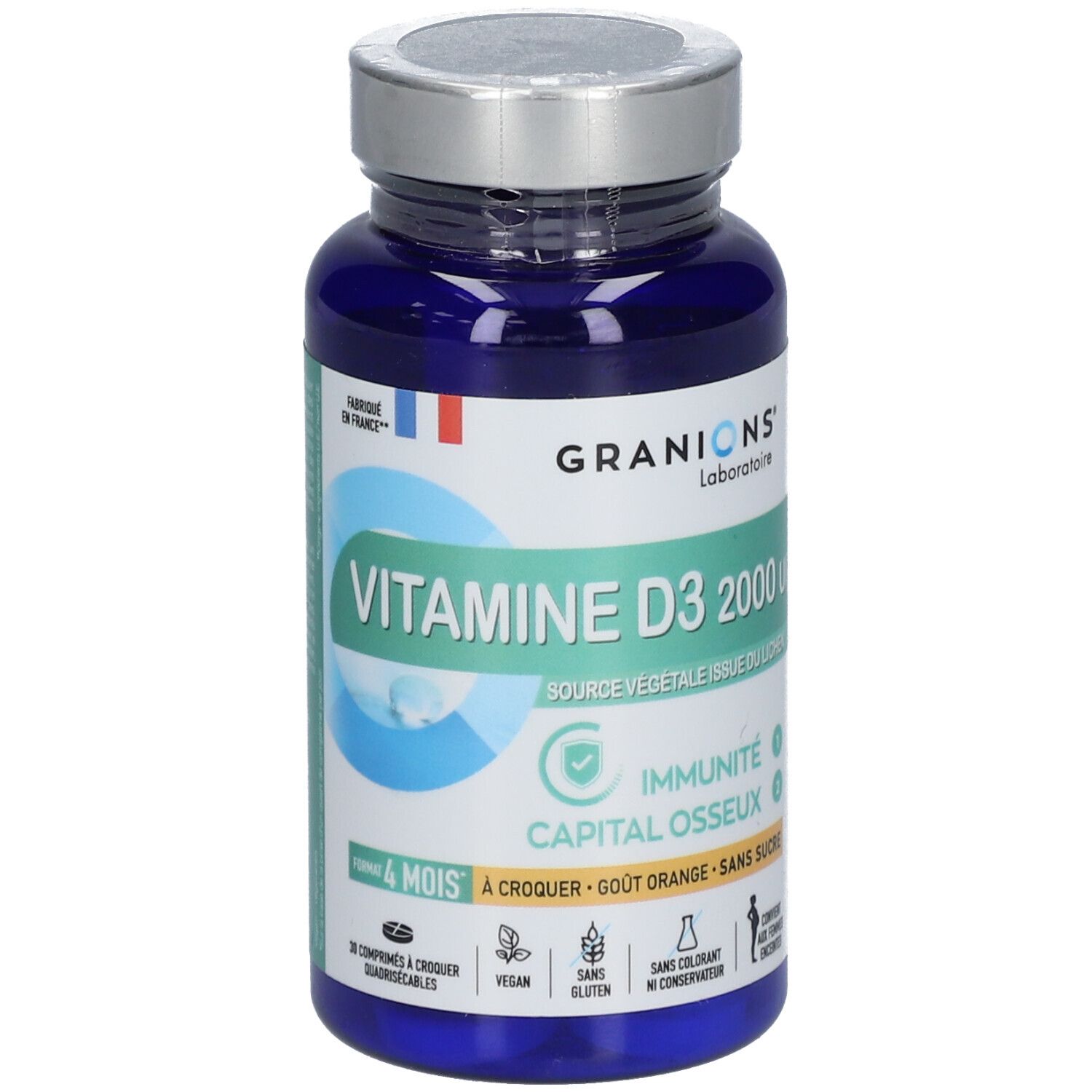 Granions Laboratoire Des Granions® Vitamine D3 2000 Ui Comprimé(S) 30 Pc(S) Enfants