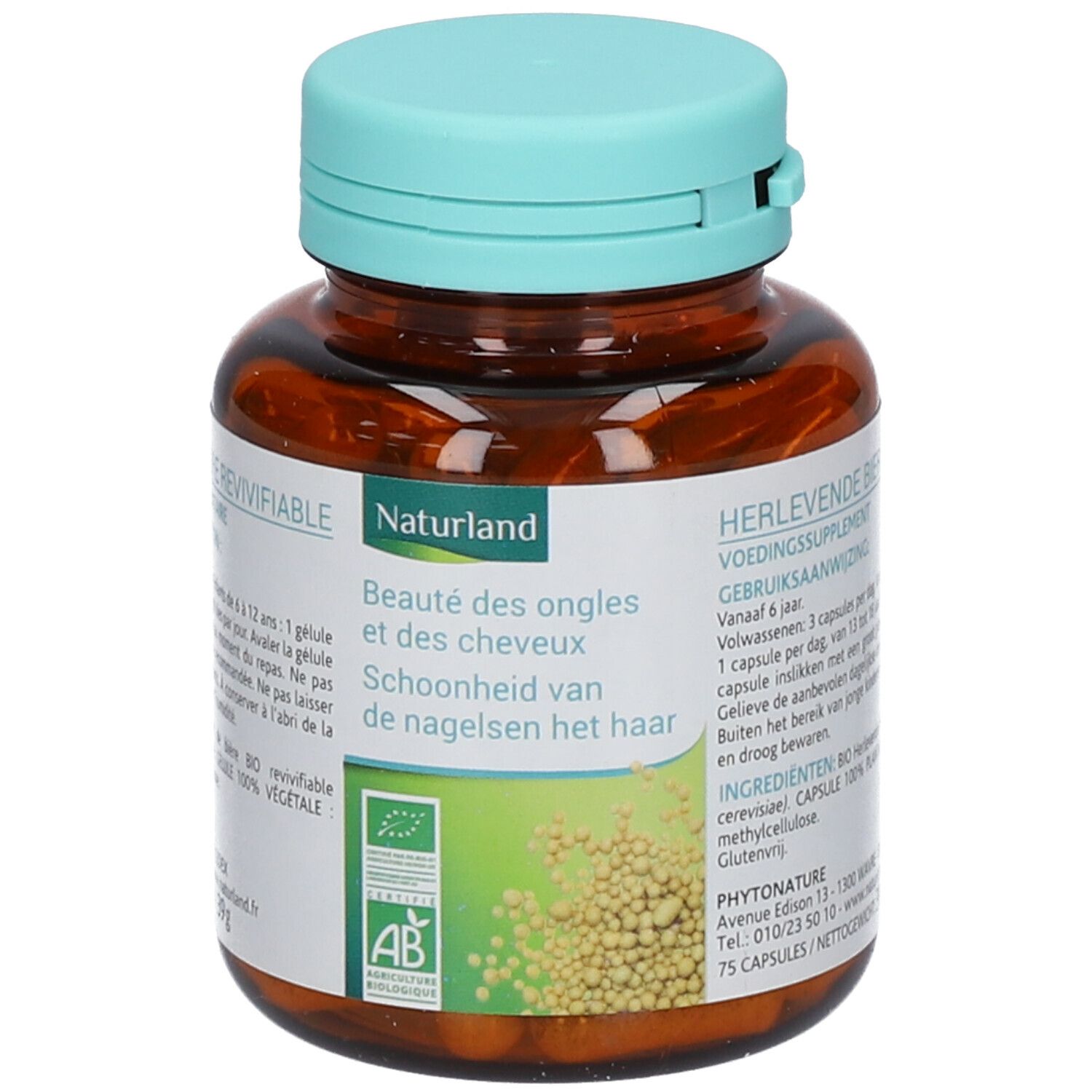 Naturland Levure de bière Revivifiable Bio - Végécaps 75 pc(s) Capsule(S)