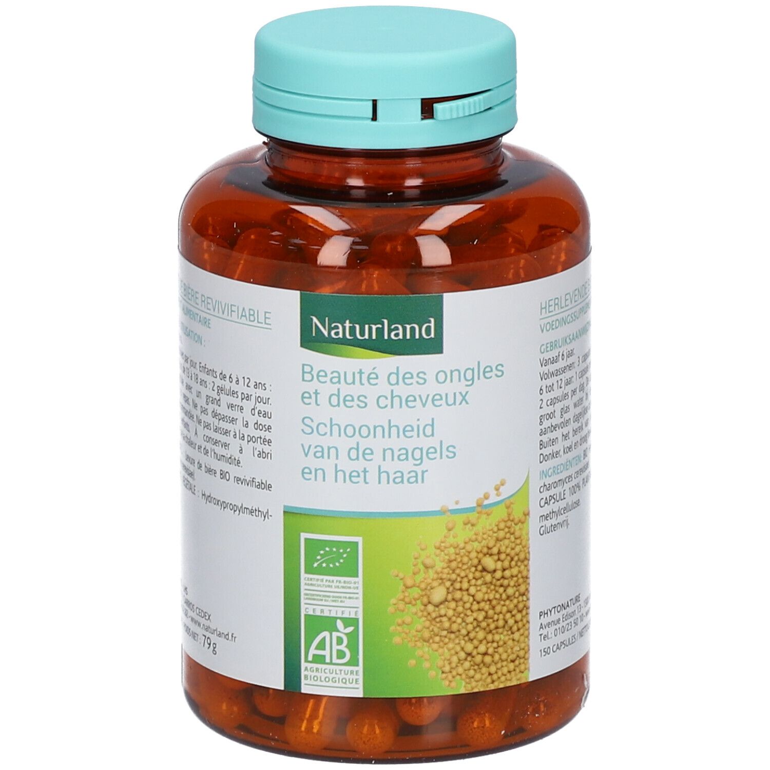 Naturland Levure de bière Revivifiable Bio - Végécaps 150 pc(s) Capsule(S)
