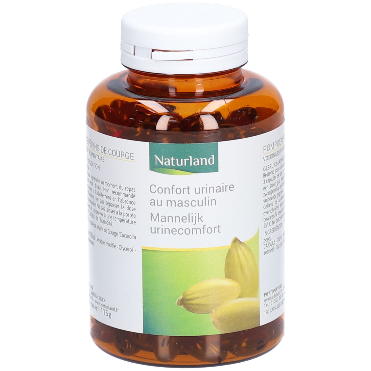 Naturland Huile de Pépin de Courge - Capsules 180 pc(s) Capsule(S)