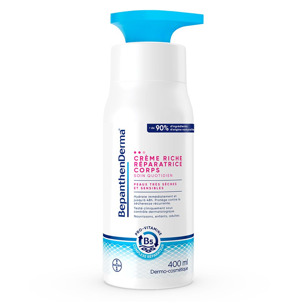 Bepanthen Bepanthenderma Crème Riche Réparatrice Corps 400Ml Peaux Très Sèches Et Sensibles 400 Ml Nourrisson