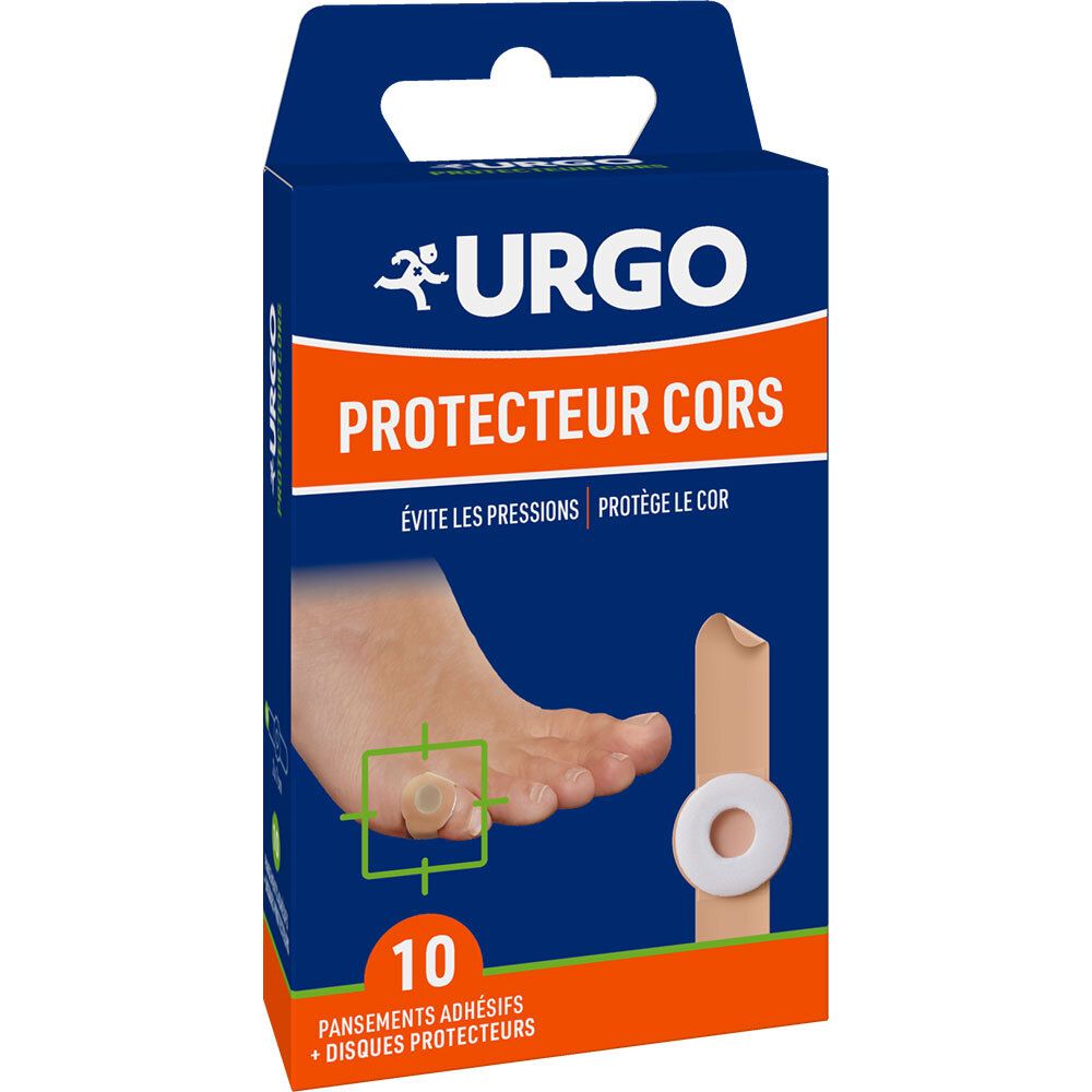 URGO - Pansement adhésif avec disque protecteur pour cors Pansement(S) 10 pc(s)