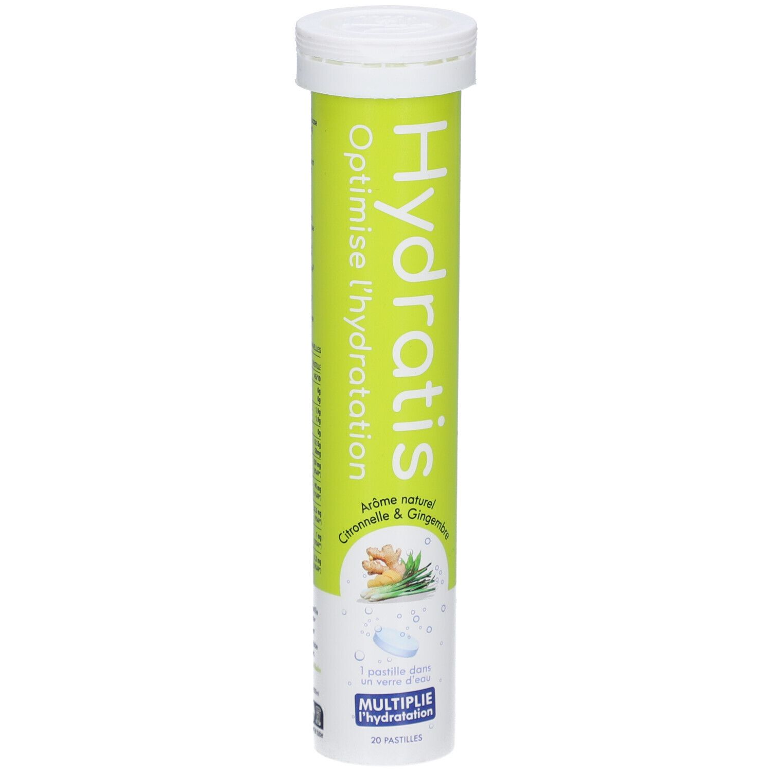 Hydratis - Pastilles Hydration Electrolytes Citronnelle / Gingembre Comprimés Effervescents 20 Pc(S) Enfants