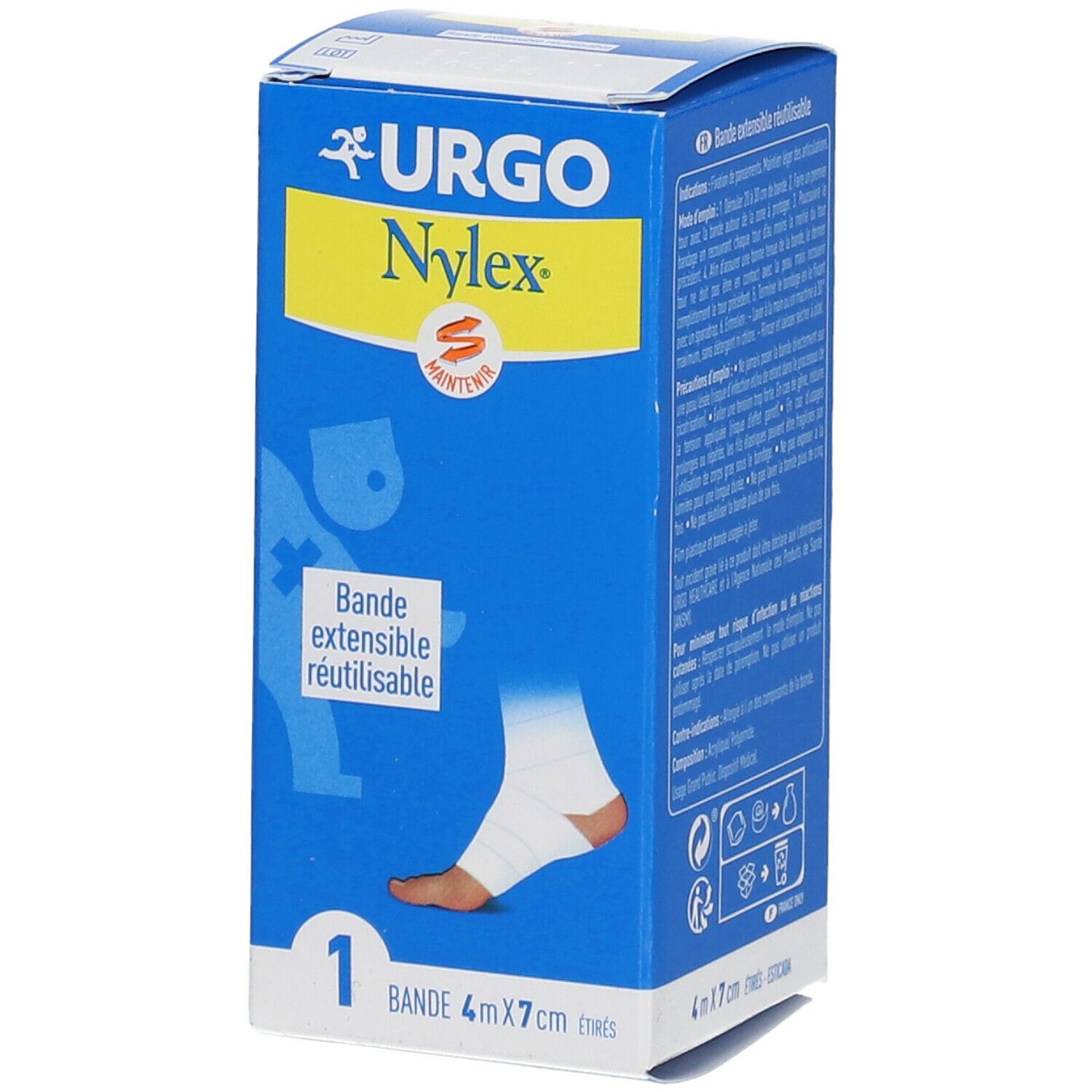 Urgo Nylex® Bande Extensible 4 M X 7 Cm Bandage(S) 1 Pc(S)