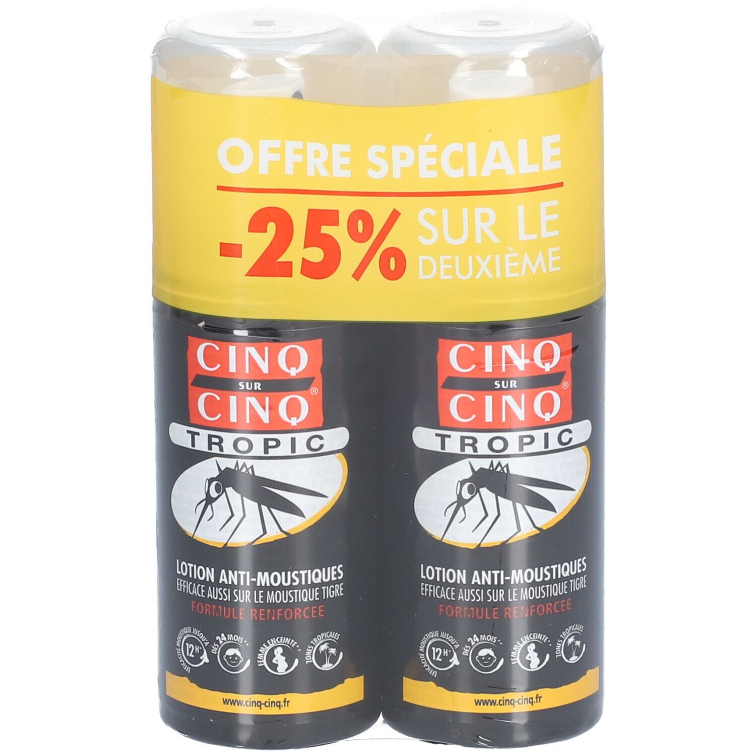 Cinq Sur Cinq® Cinq Sur Lot De 2 Spray Tropic Anti-Moustiques 2X75 Ml Enfants