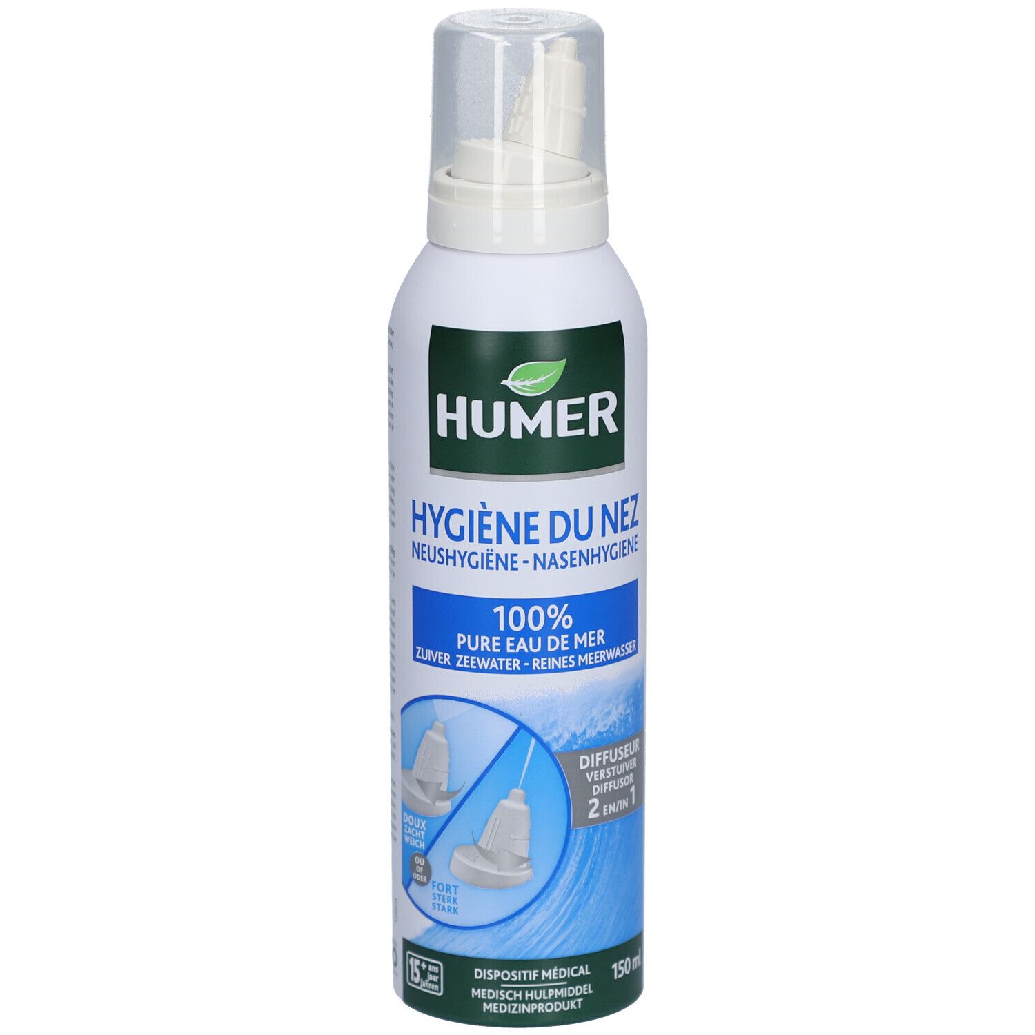 Humer Hygiène Du Nez Adultes Spray Nasal 150 Ml