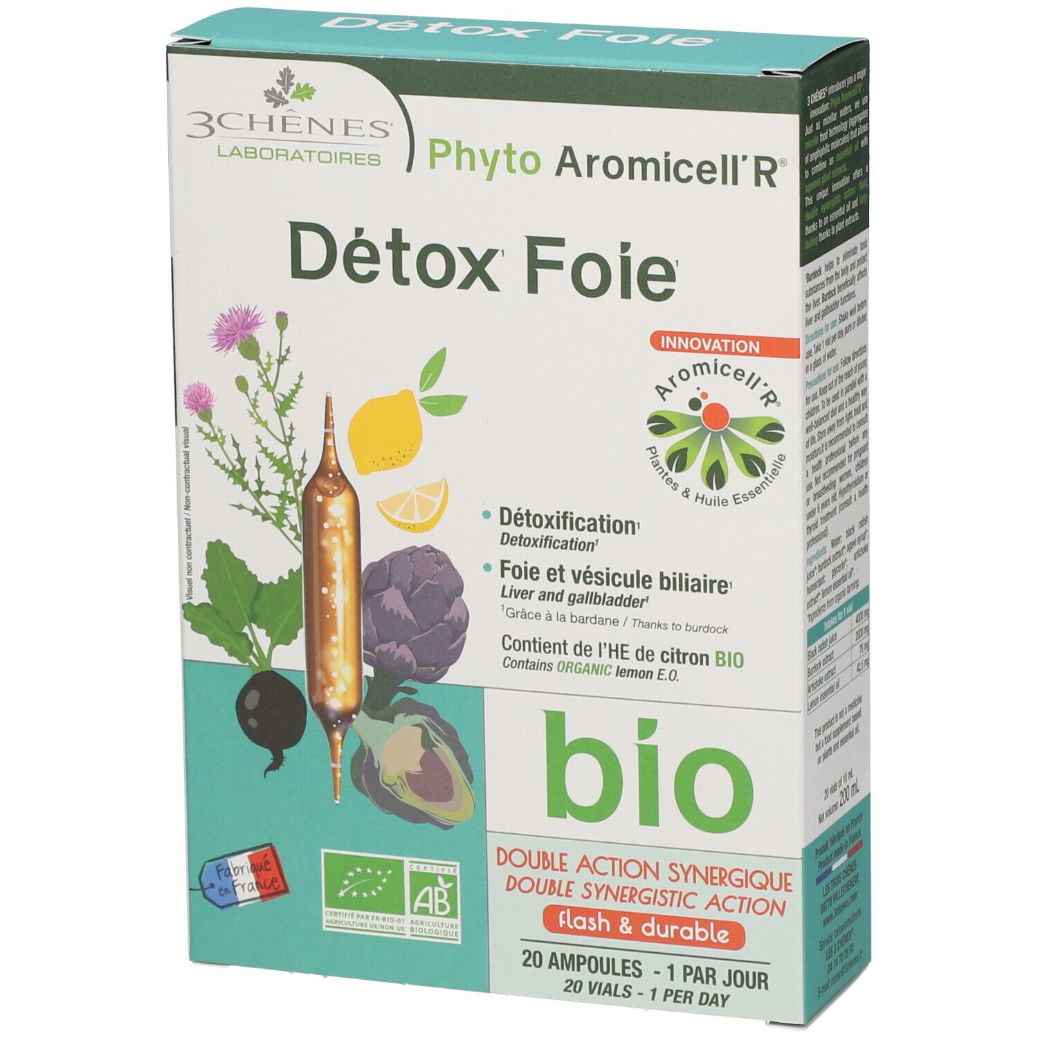3 Chênes Phyto Aromicell’R Détox Foie 200 ml Solution Orale