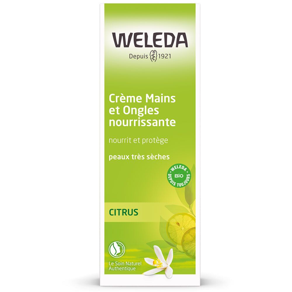Weleda Crème Nutritive Mains Et Ongles Au Citrus Pour La Peau 50 Ml