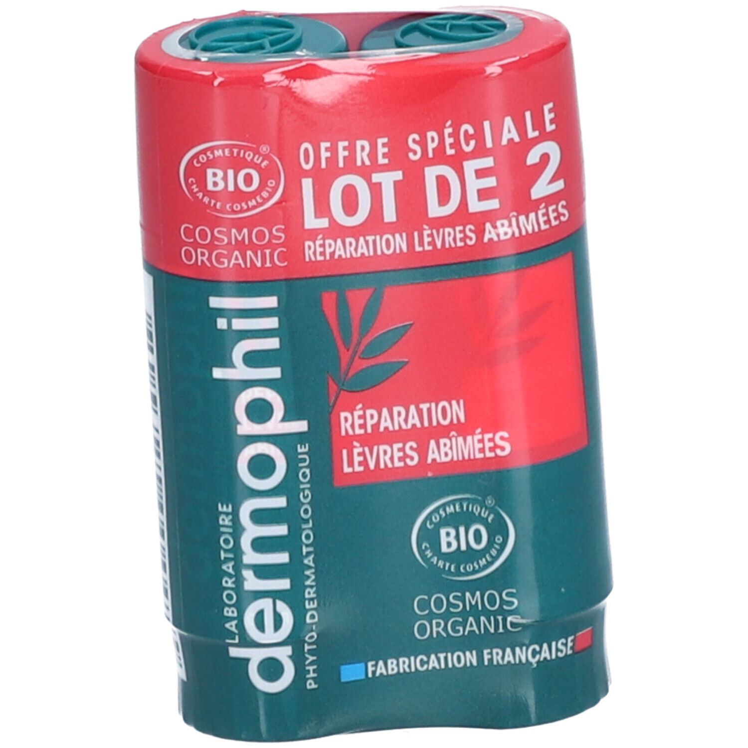 Dermophil Indien Réparation Lèvres Abîmées Bio Stick Lot De 2 Stick(S) 2X4 G Enfants
