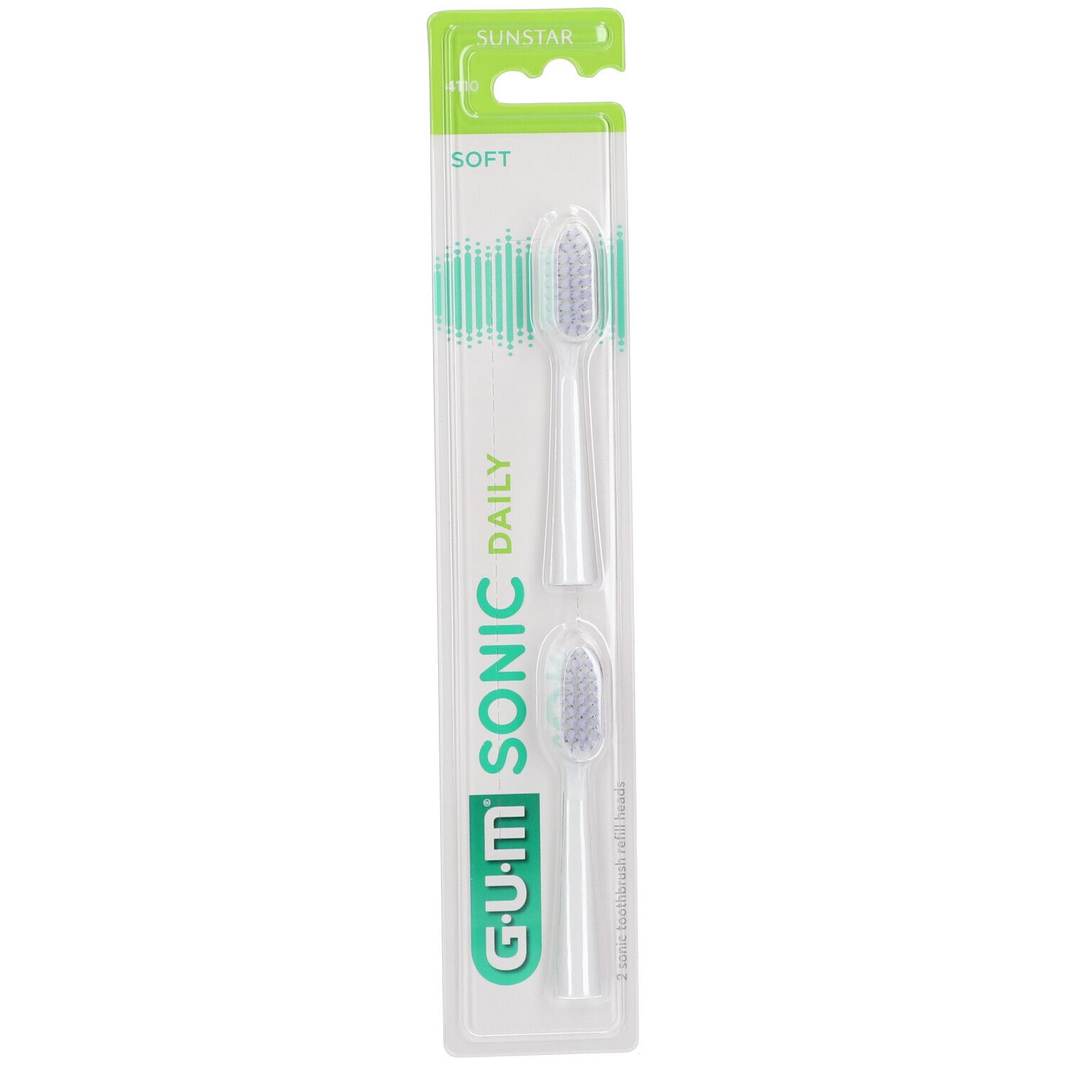 Gum Gum® Sonic Daily Brossette De Rechange Blanc Brosse(S) À Dents 2 Pc(S)