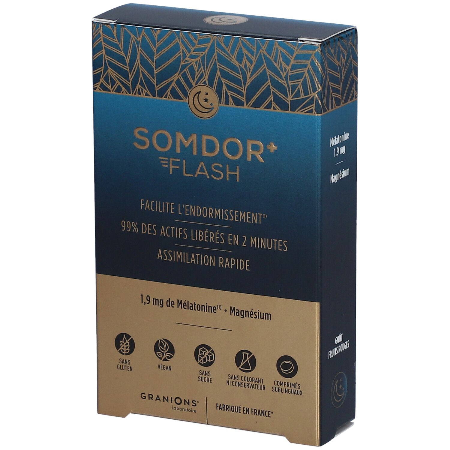 Granions Pro Somnis Sommeil Flash Mélatonine 1900 20 Comprimés Sublinguaux - Image 3