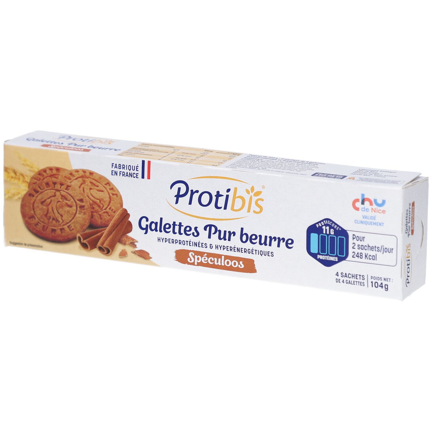 Protibis Galettes HP/HC Spéculoos 104 g Aliment