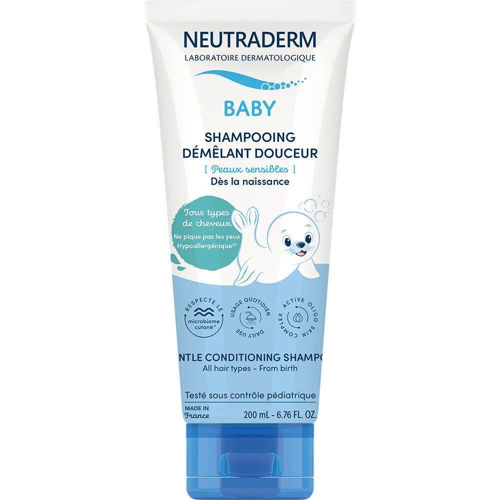 Neutraderm Baby Shampooing Démêlant Douceur 200 Ml Nourrisson