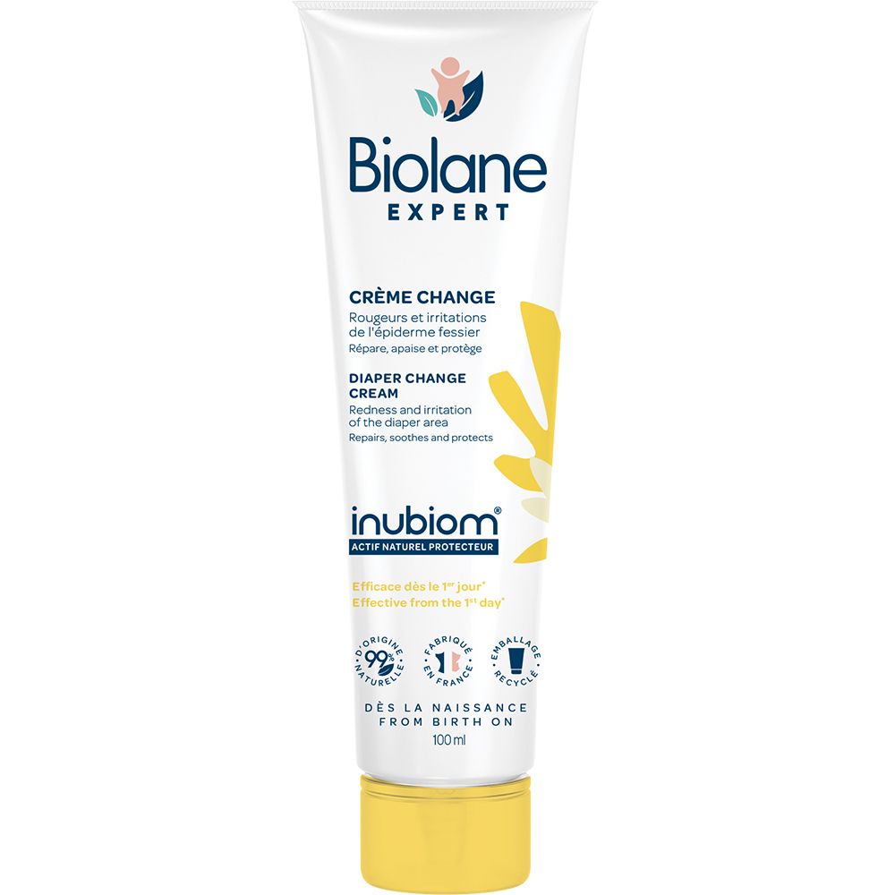 Biolane Expert Crème Change - Répare, Apaise & Protège - Peaux Sensibles 100 ml Crème Pour La Peau
