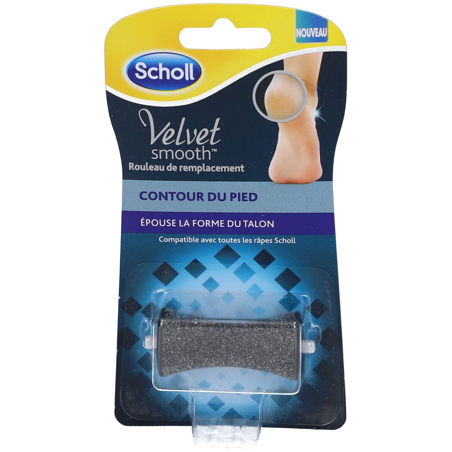 Scholl Velvet Smooth Rouleau de Remplacement Contour du Pied 1 pc(s) Accessoire(S)