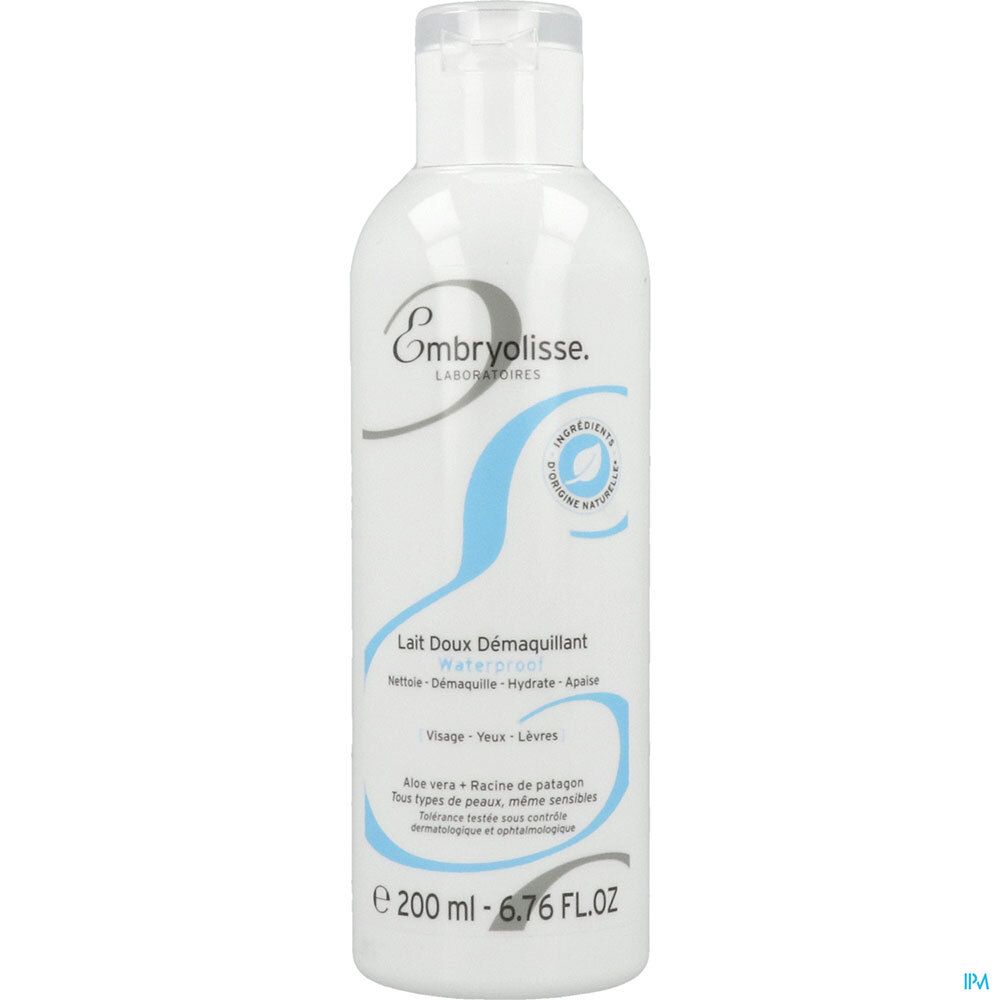 Embryolisse Lait Doux Démaquillant Waterproof 200 Ml