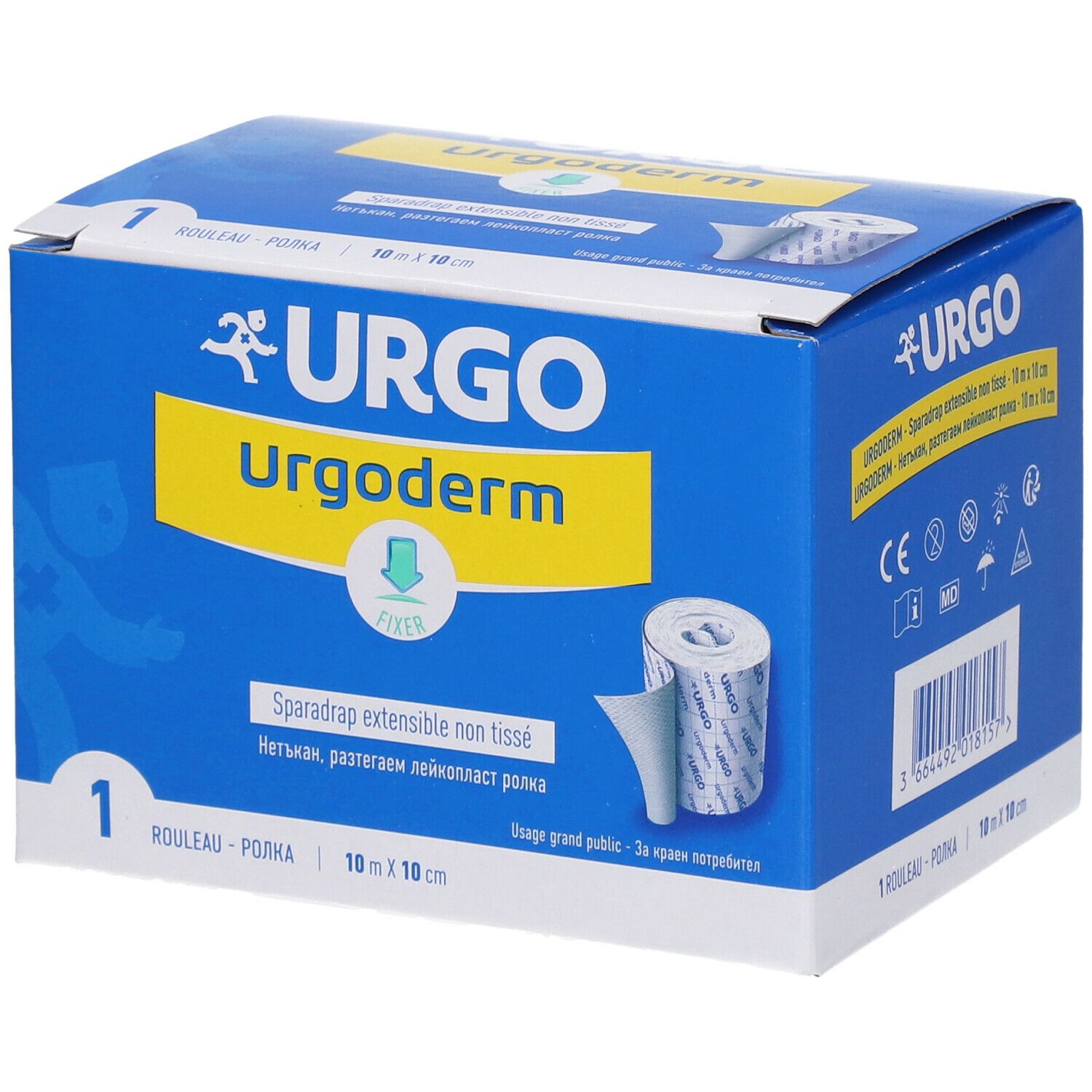 URGO Urgoderm Sparadrap non tissé extensible 10 m x 10 cm 1 pc(s) Pansement(S)