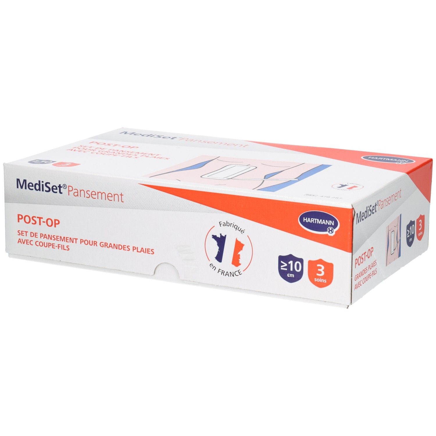 Hartmann Mediset Pansement Post - Op Grandes Plaies Set De Nettoyage Et Recouvrement Avec Coup Pansement(S) 1 Pc(S)