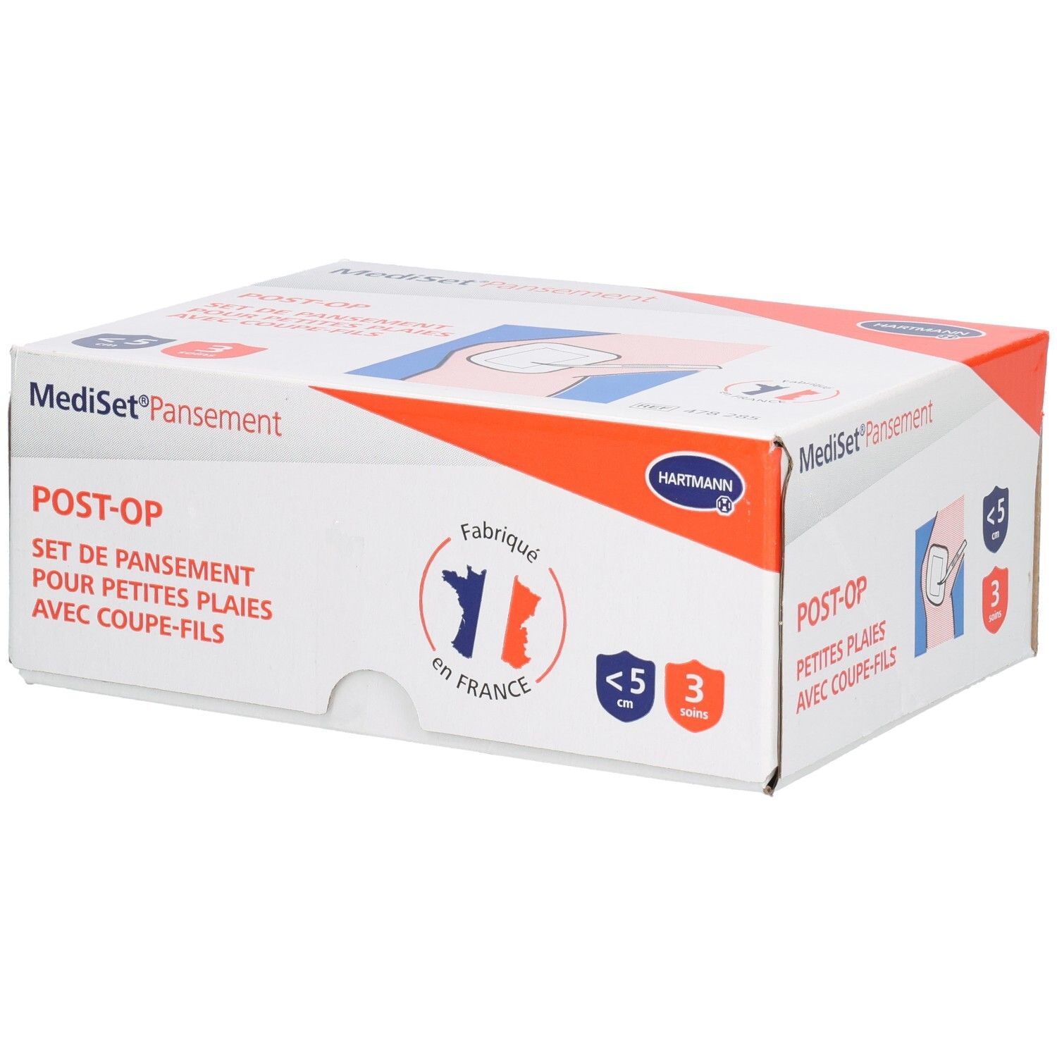 Hartmann Mediset Pansement Post - Op Petites Plaies Set De Nettoyage Et Recouvrement Avec Coup Pansement(S) 1 Pc(S)