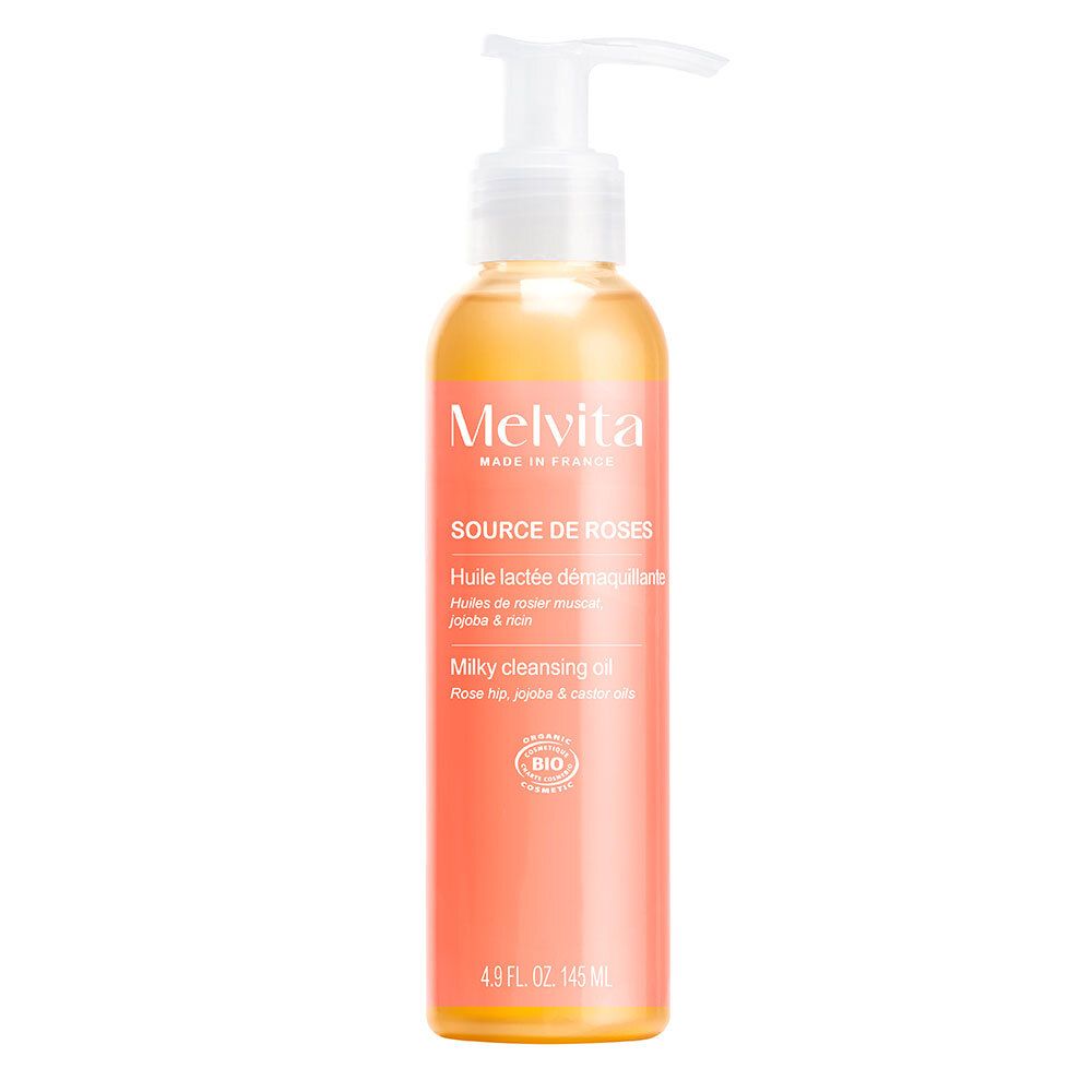 Melvita Source de Roses Huile lactée démaquillante 145 ml Huile