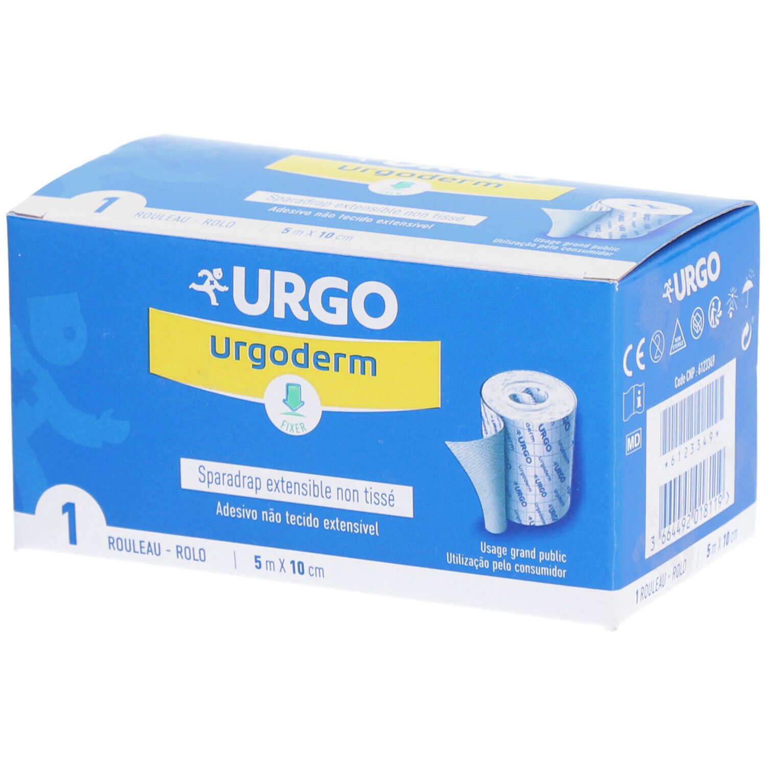 URGO Urgoderm Sparadrap non tissé extensible 5 m x 10 cm 1 pc(s) Pansement(S)