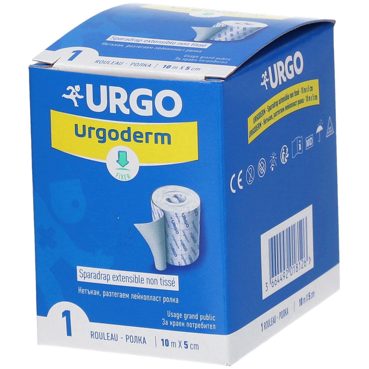 URGO Urgoderm Sparadrap non tissé extensible 10 m x 5 cm 1 pc(s) Pansement(S)