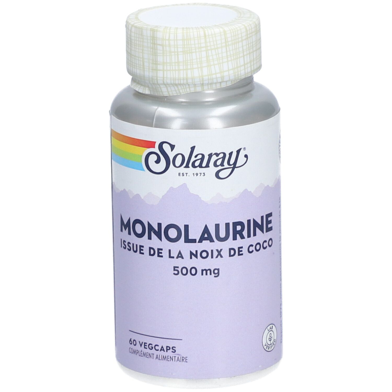 Solaray Monolaurine de noix de coco 60 pc(s) Capsule(S)