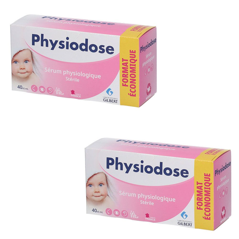 Physiodose Sérum physiologique stérile 2x40 pc(s) Pipette(S) Unidose(S)
