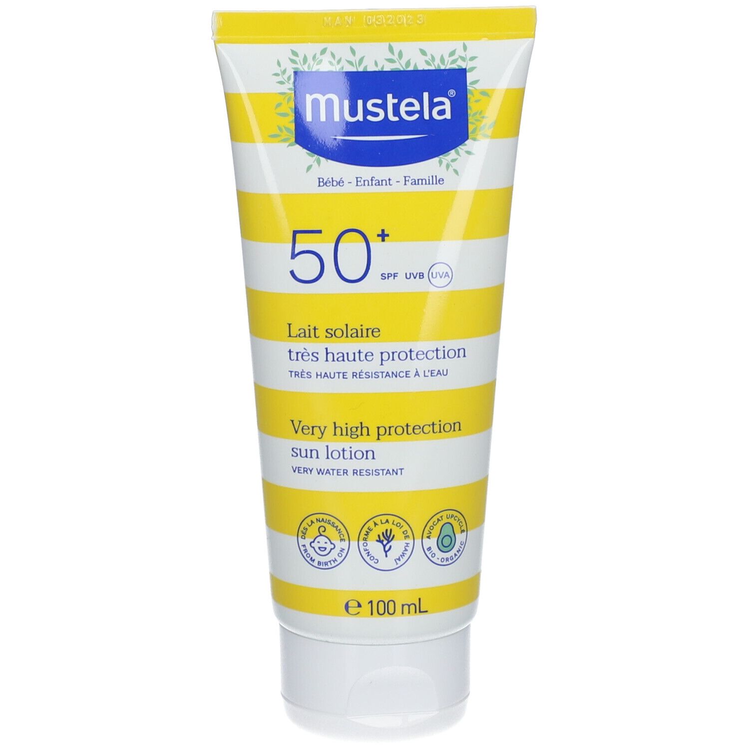 Mustela Lait solaire SPF 50+ 100 ml Lait