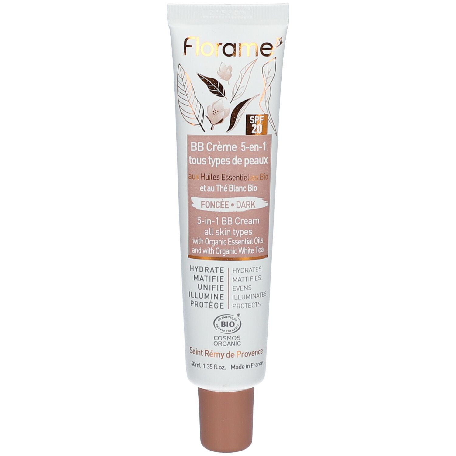 Florame Bb Crème 5-En-1 Foncée Maquillage 40 Ml