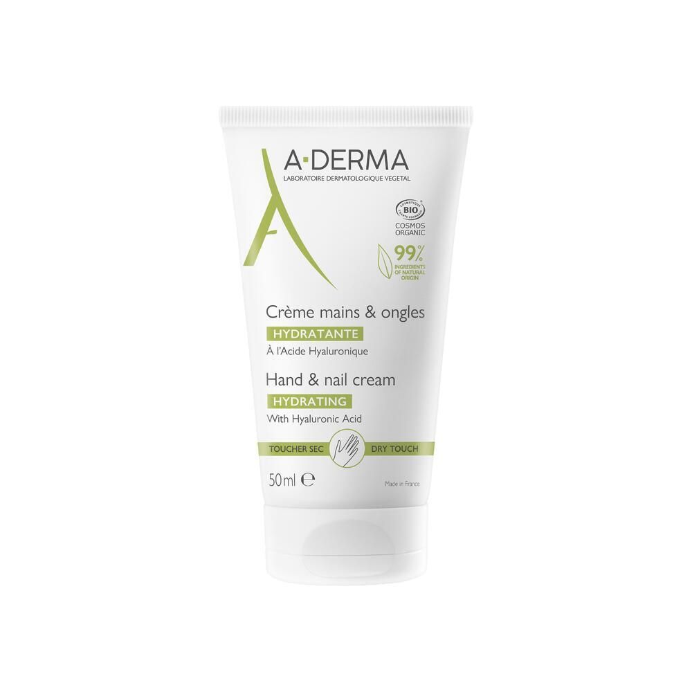 A-DERMA Crème Mains et Ongles Hydratante Pour La Peau 50 ml