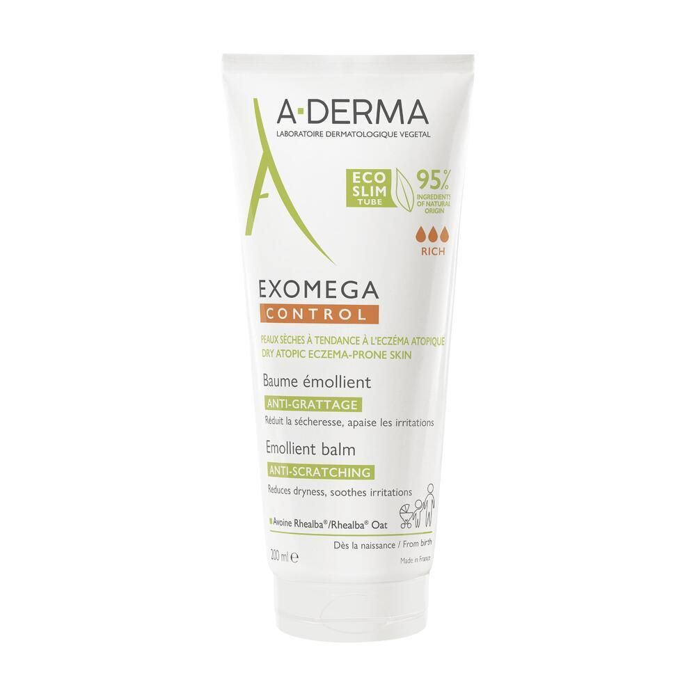 A-Derma Exomega Control Baume Émollient Anti-Grattage 200 Ml