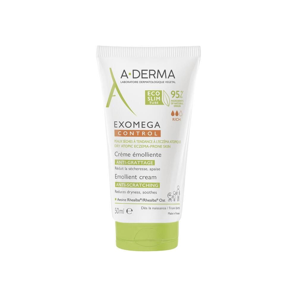 A-Derma Exomega Control Crème Émolliente Anti-Grattage Pour La Peau 50 Ml Nourrisson
