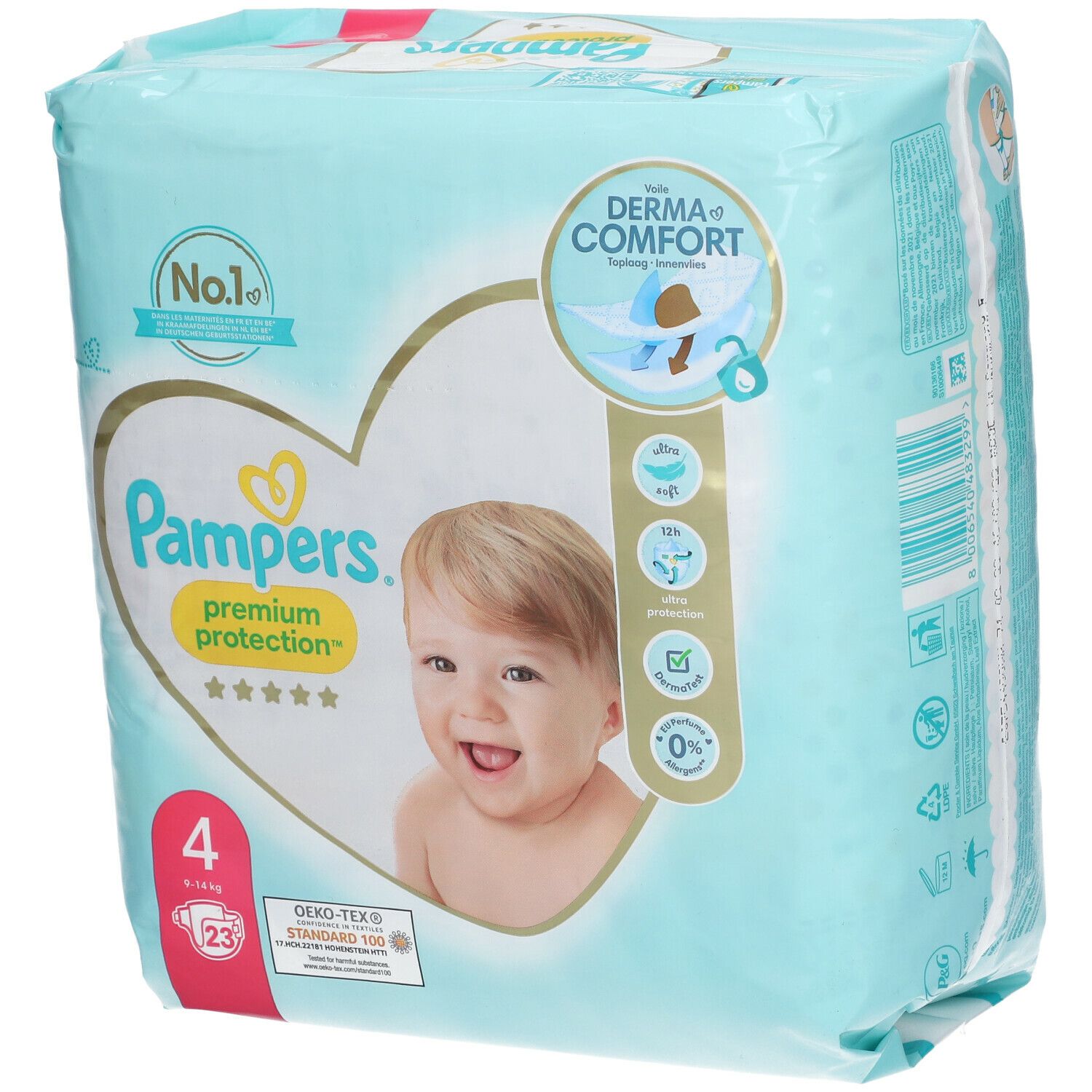 Pampers® Premium Protection™ Couche Taille 4, 9-14 kg 23 pc(s) Couches