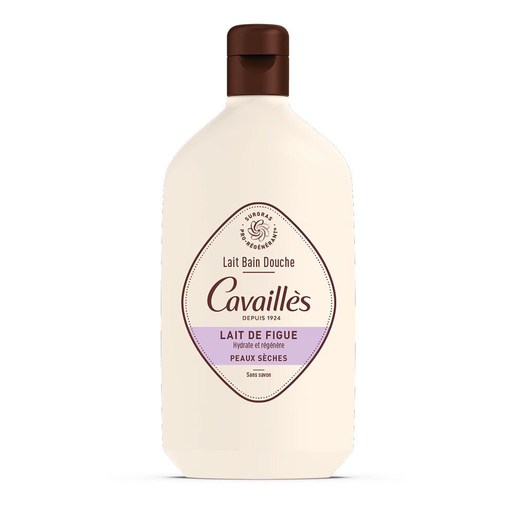 Rogé Cavaillès Surgras Actif Lait Bain et Douche - Lait de Figue 400 ml Gel Douche