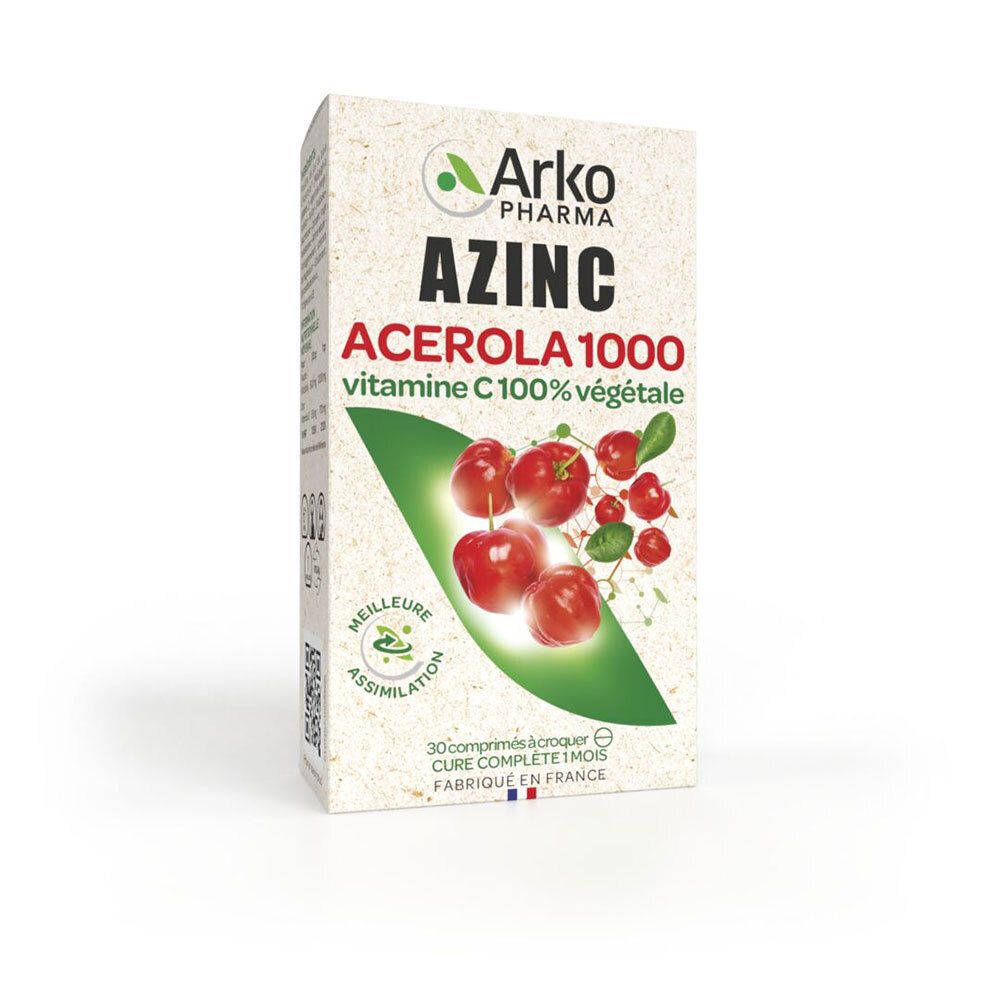 Azinc Arkopharma Azinc® Acérola 1000 Comprimé(S) 30 Pc(S)