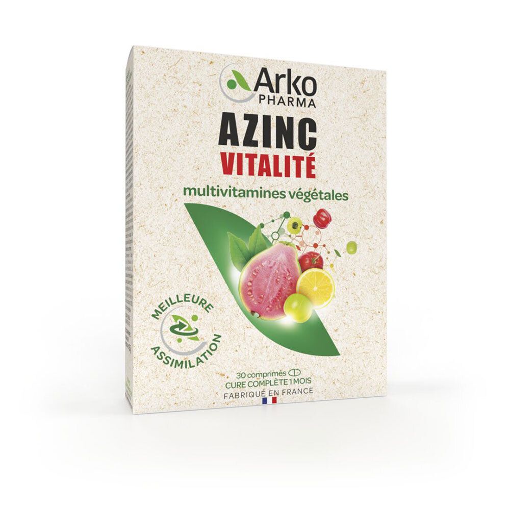 Azinc Arkopharma Azinc® Vitalité Multivitamines Végétales Comprimé(S) 30 Pc(S)