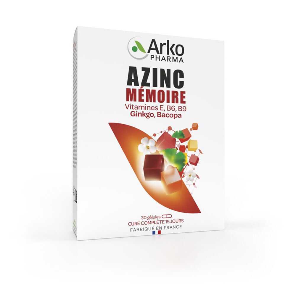 Azinc Arkopharma Azinc® Mémoire Capsule(S) 30 Pc(S)