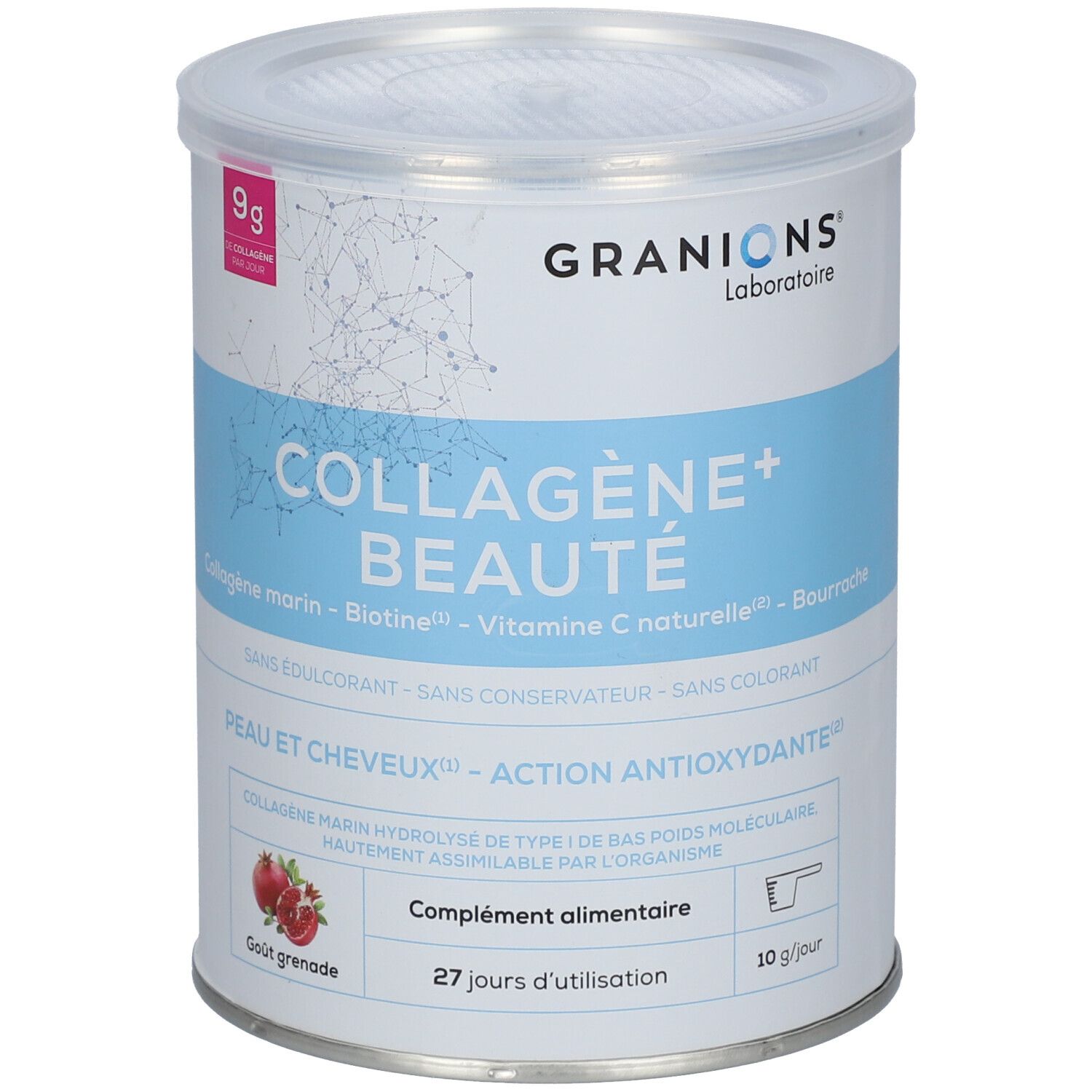 Laboratoire des GRANIONS Collagène + Beauté Poudre 275 g Poudre Pour La Préparation D'Une Solution