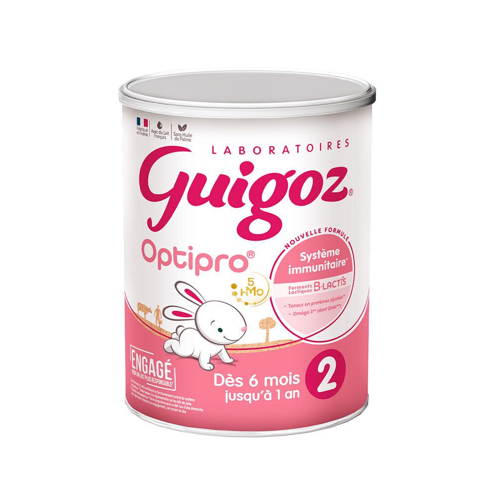 GUIGOZ Optipro 2 Lait 2ème âge 780 g Poudre