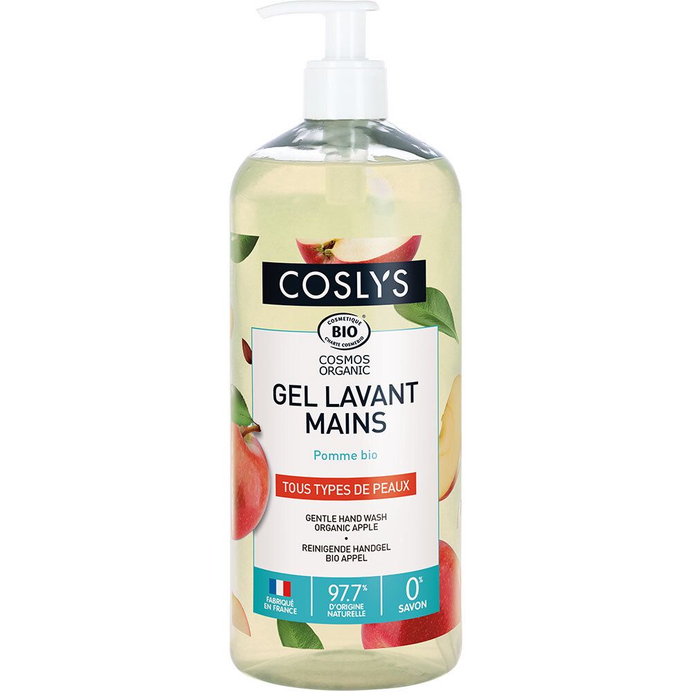 Coslys Gel Lavant Mains Pomme Savon Liquide 1000 Ml