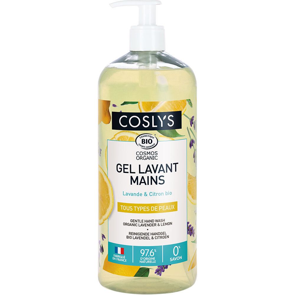 Coslys Gel Lavant Mains Lavande Citron Savon Liquide 1000 Ml