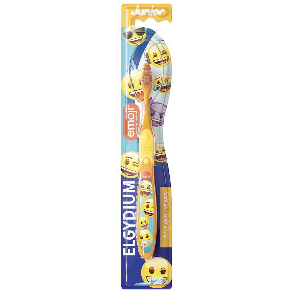 Elgydium Junior Brosse À Dents Emoji 7 - 12 Ans Brosse(S) À Dents 1 Pc(S) Enfants
