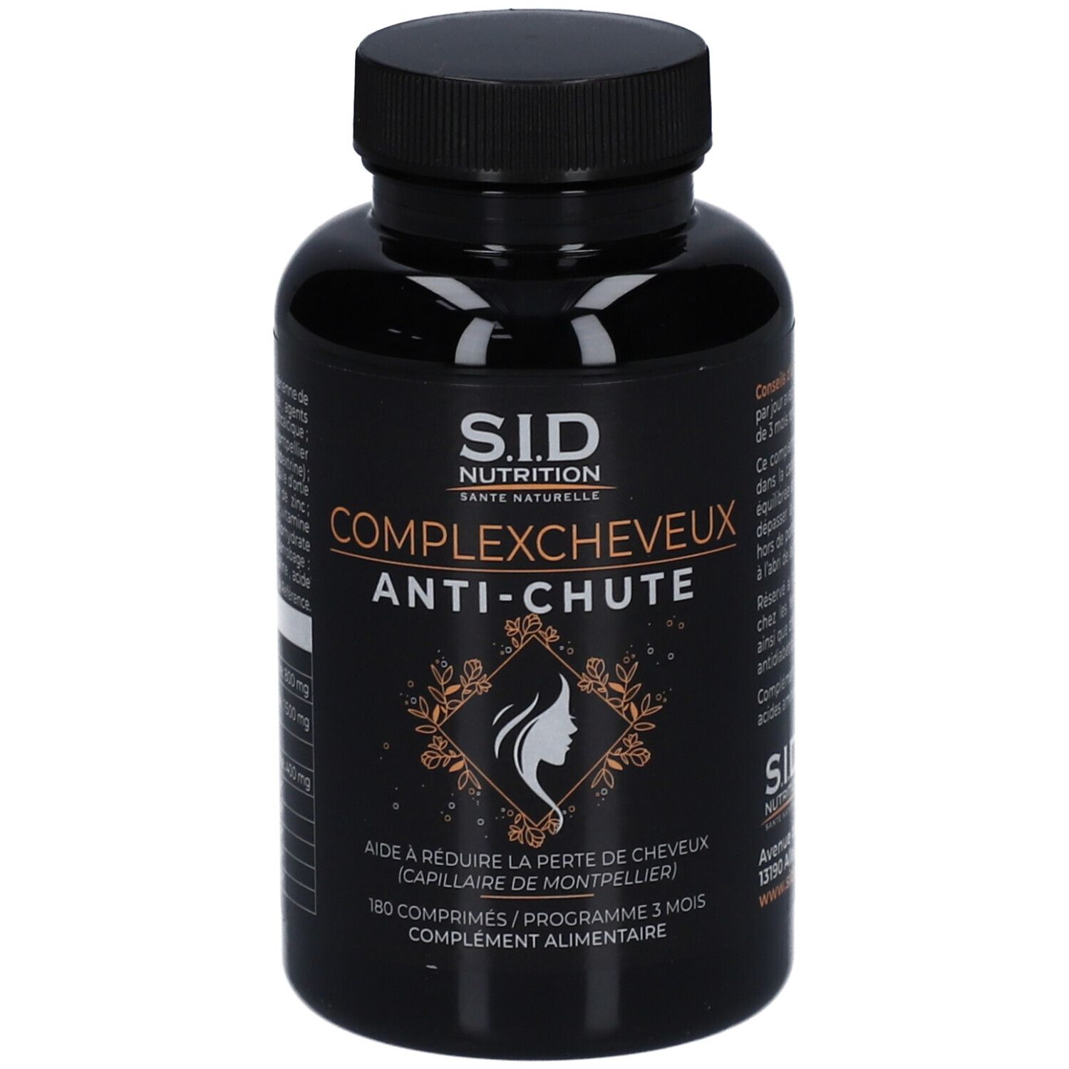 SID Nutrition – Complexe Cheveux Anti-Chute programme 3 mois 180 pc(s) Comprimé(S)