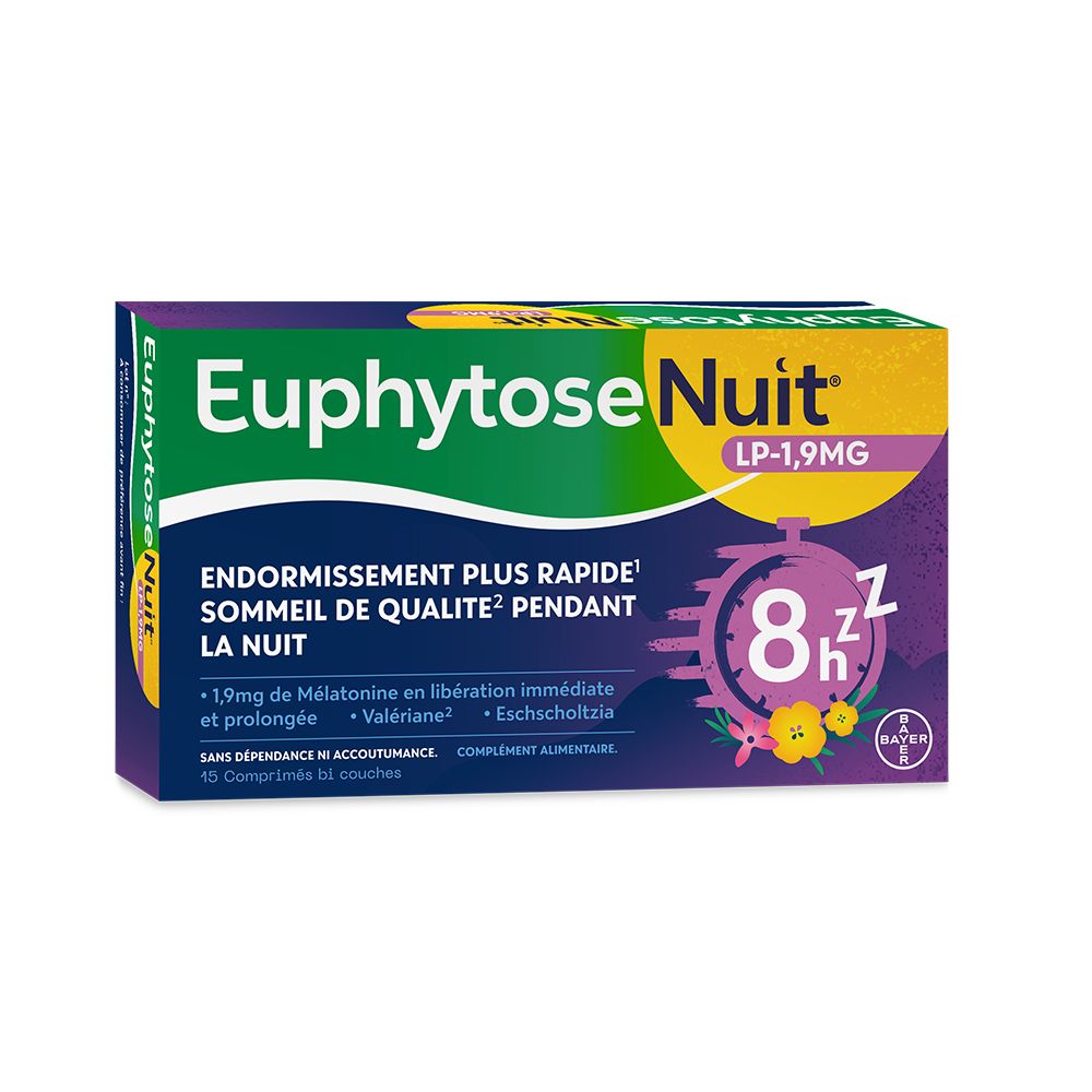 Euphytose Euphytosenuit Lp 1,9 Mg Mélatonine Comprimé(S) 15 Pc(S) Enfants