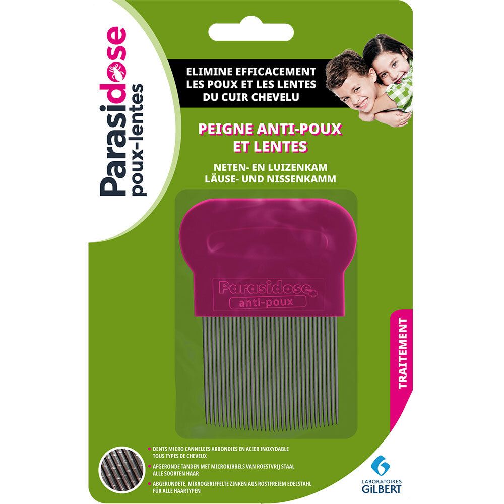 Parasidose Peigne Anti-Poux-Lentes Dents cannelées 1 pc(s)