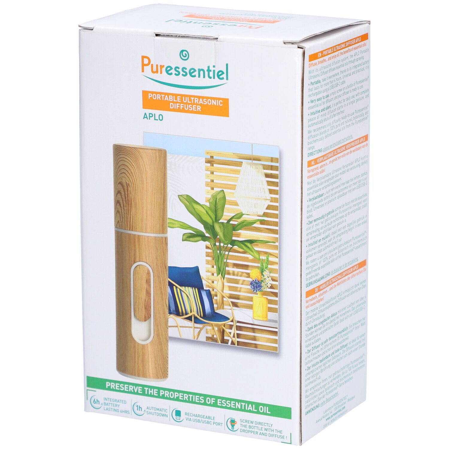 Puressentiel Diffuseur Ultrasonique Nomade Aplo Appareil 1 Pc(S)
