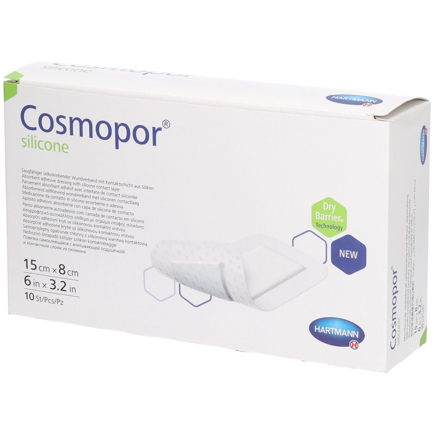 Hartmann Cosmopor® Silicone Pansement Stérile 15 X 8 Cm Bandage(S) 1 Pc(S)