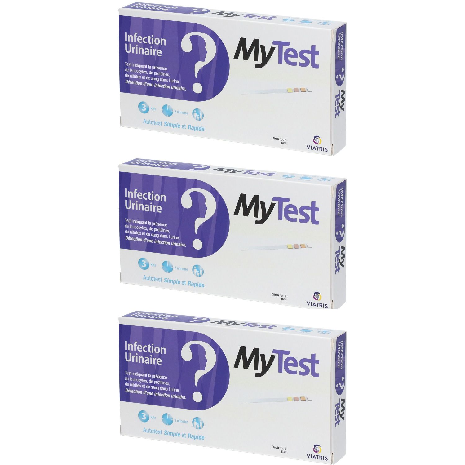 MyTest Infection Urinaire 3x1 pc(s) Bande(S) De Test